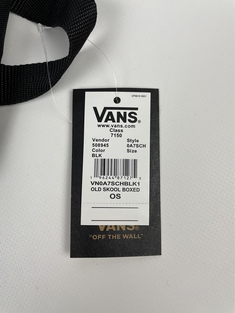 Рюкзак Vans Old Skool Boxed (22л) оригінал чорний унісекс VN0A7SCHBLK1