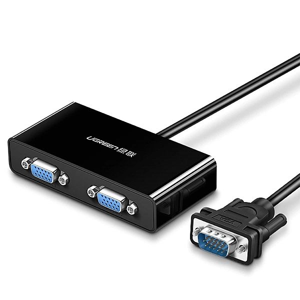 Rozdzielacz VGA Ugreen 40254/1x2 - czarny