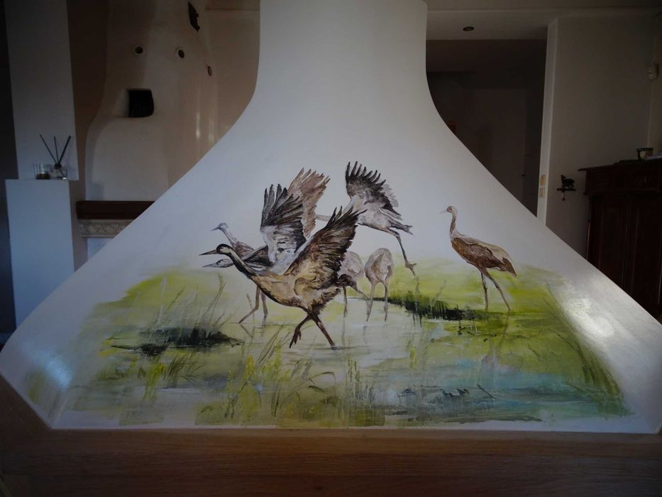 okap kuchenny,okap prowansalski,okap retro,malowany okap,kolorowy okap