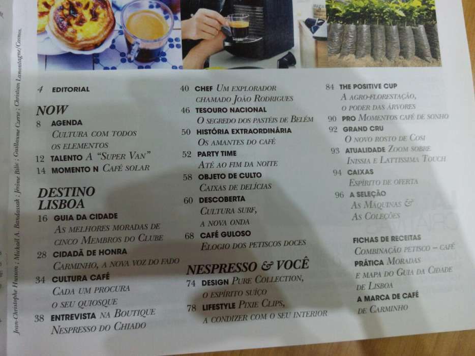 Nespresso número #25 revista Outono Inverno 2015 - NOVO