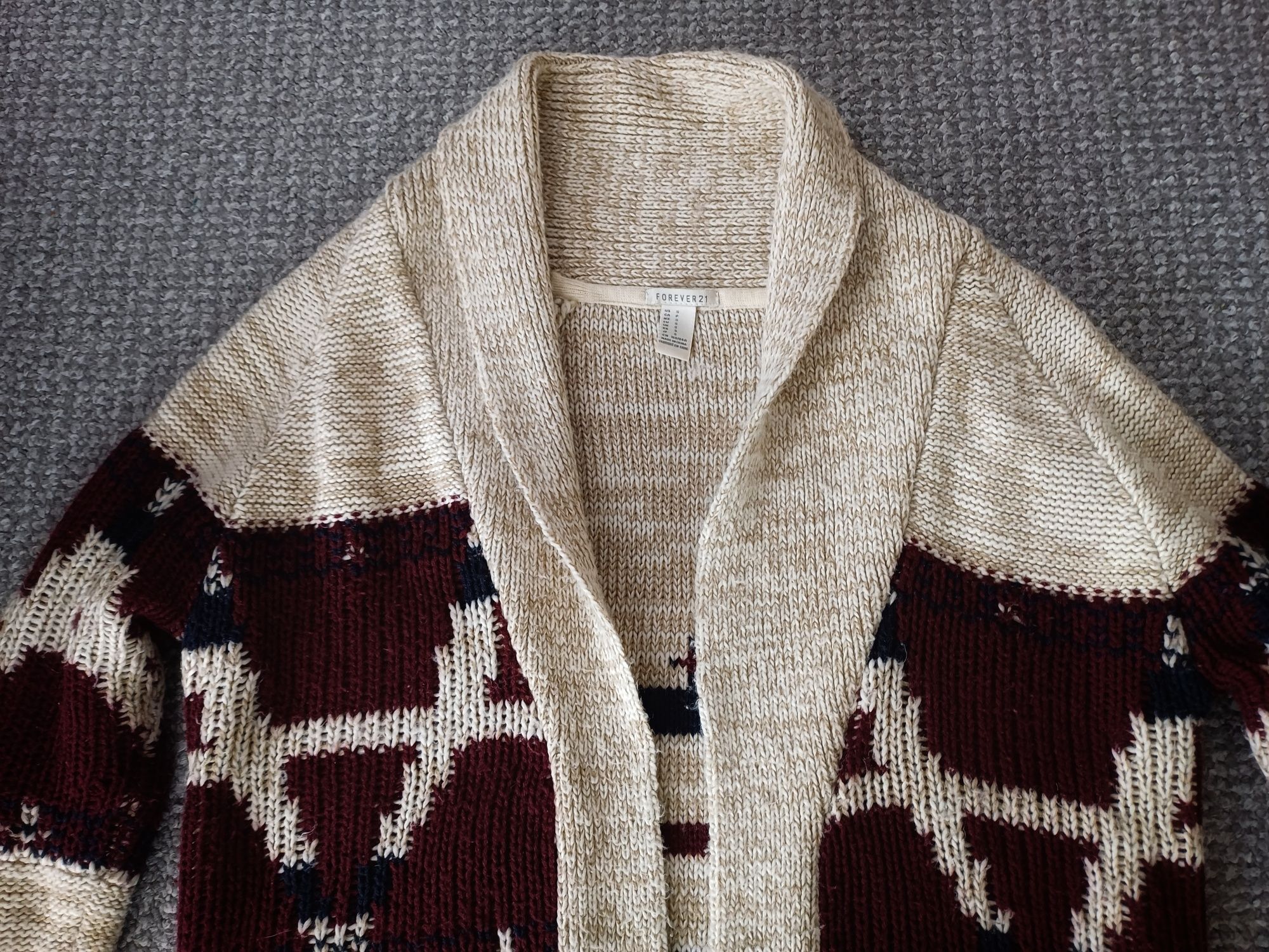 Sweter sweterek damski długi FOREVER S/M