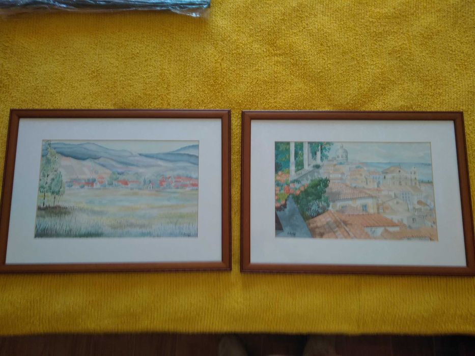 Quadros de Serigrafias com Moldura em Madeira, emolduradas na ARTINA