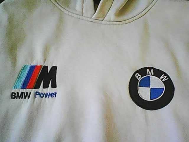 biala bluza z kapturem bmw m power duzo zdjec tania wysylka