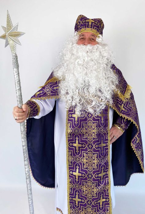 Костюм Святого Миколая, дорослий, фіолет., можна прокат 1900 грн