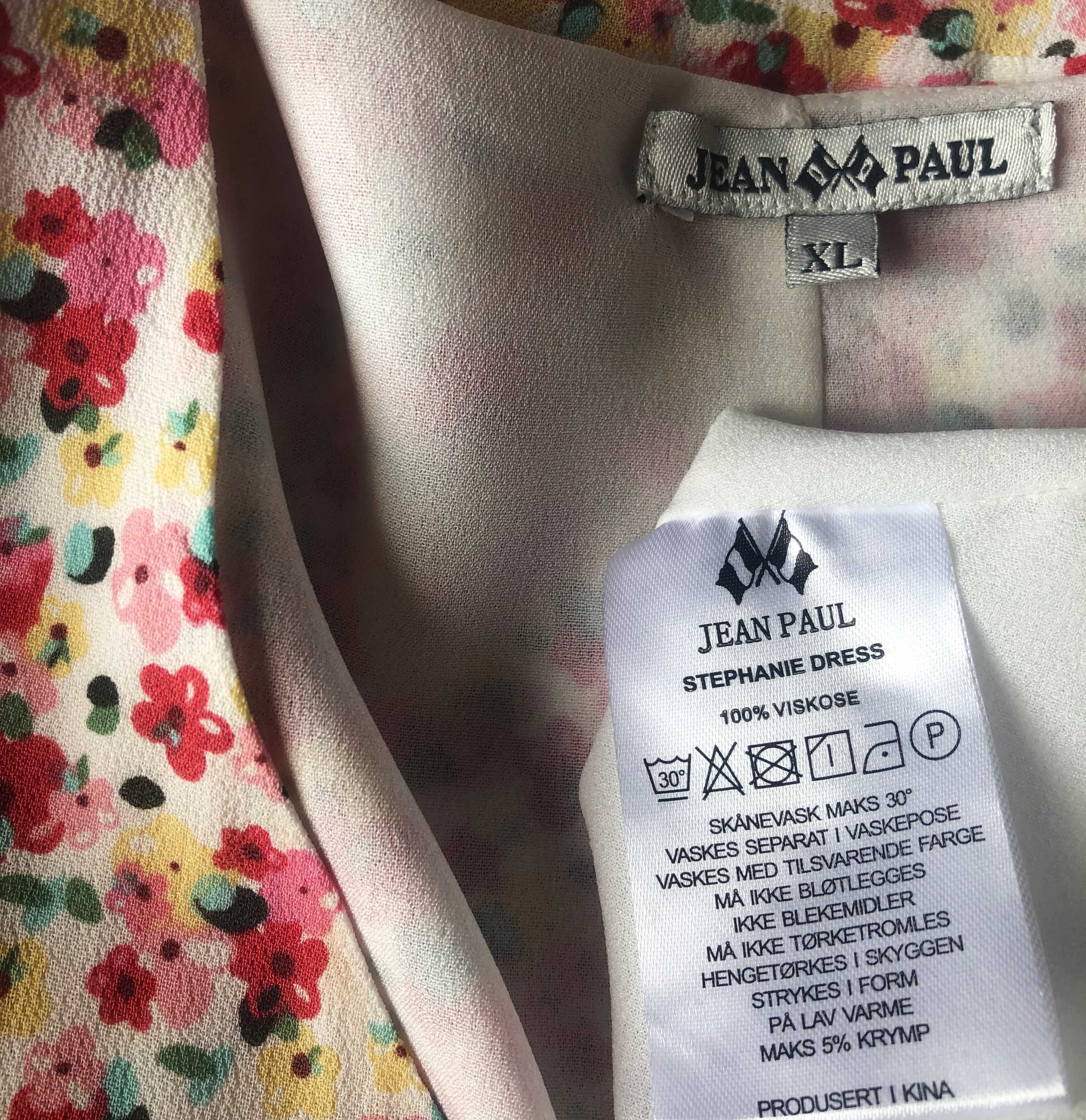 Jean Paul sukienka midi w kwiaty xl,xxl