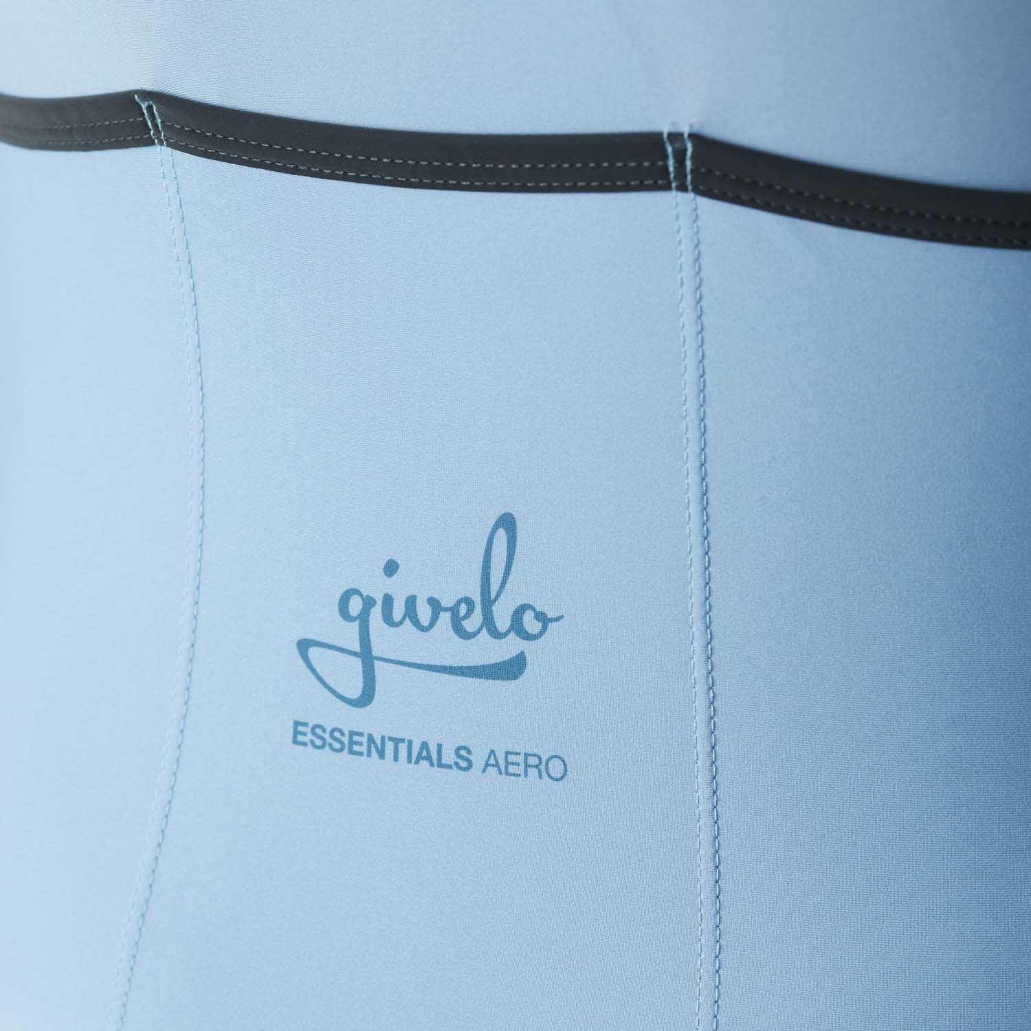 Sale! Nowa koszulka kolarska Givelo (Kolumbia) pudrowy niebieski / S