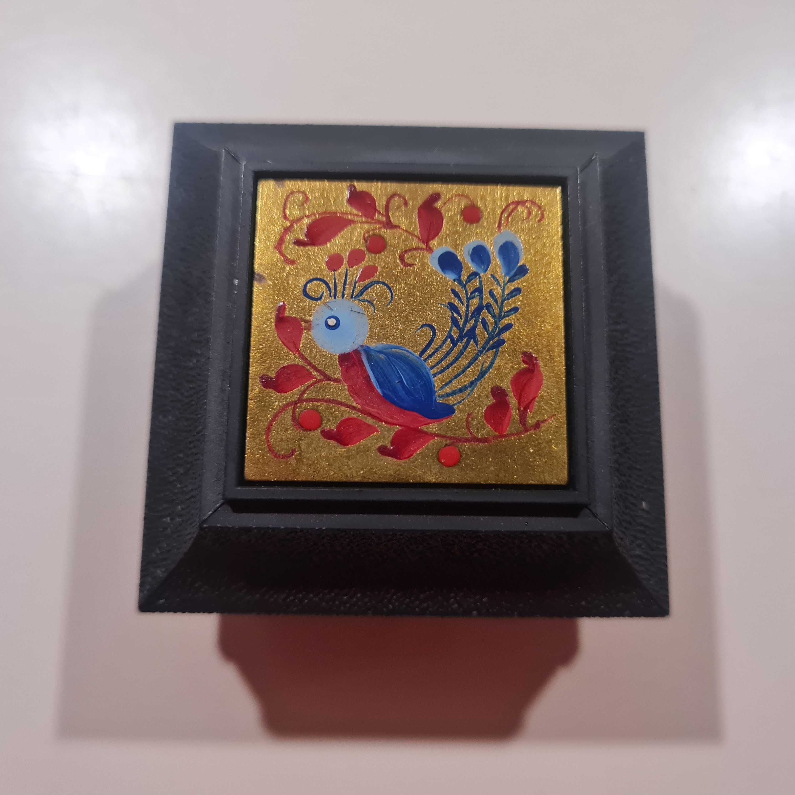 Pudełeczko małe pudełko azjatyckie chińskie szkatułka ozdobna vintage