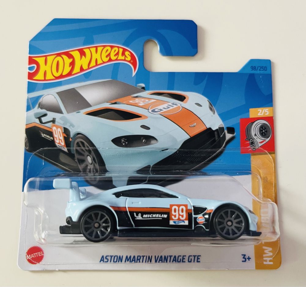 Hot Wheels Aston Martin Vantage GTE Turbo Gulf Michelin