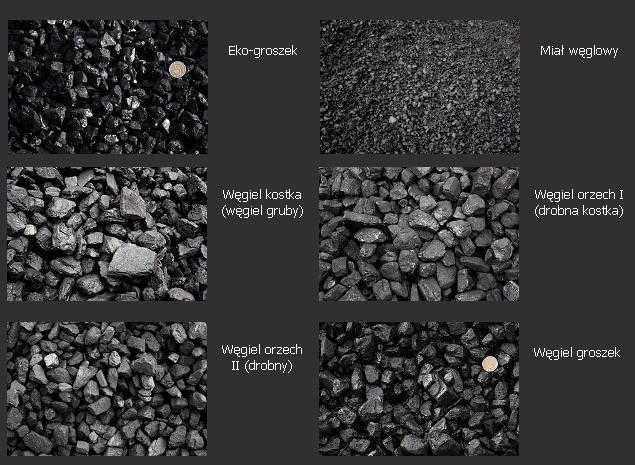 Węgiel Orzech Ekogroszek Ekomiał Polskie Kopalnie Dostawa
