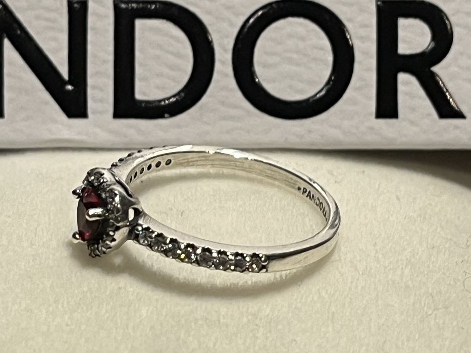 Piękny pierścionek Pandora serce z cyrkoniami 16 nowy srebro 925