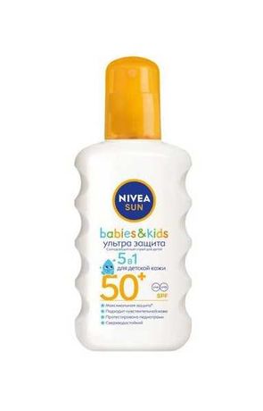 Дитячий сонцезахисний спрей Nivea Sun Babies&Kids Ультразахист SPF50+