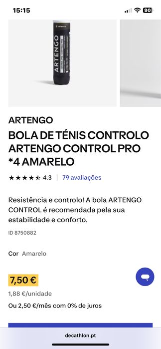 Vendo 2 tubos de bolas de tennis e padle