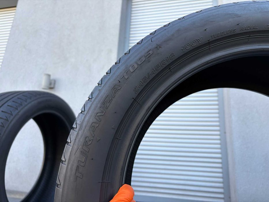 2szt letnie 245/45R18 Bridgestone 6mm 2023r świetny stan! L263 gwaranc