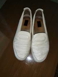 Туфли кожаные белые женские 39 размер