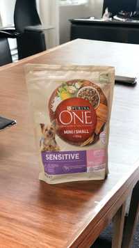 Корм для Шпица Сухой Purina One Mini Small Sensitive с Лососем и Рисом