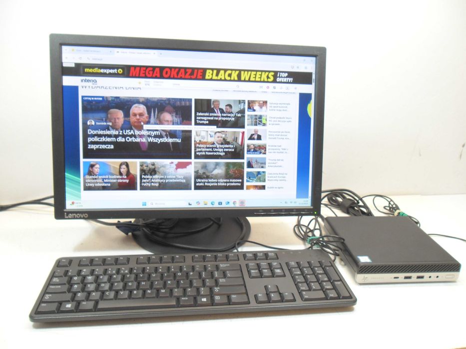 Komputer biuro PC HP/16GB/SSD256+320HDD Win11 9-gen 4 x 3.70Ghz. FV23