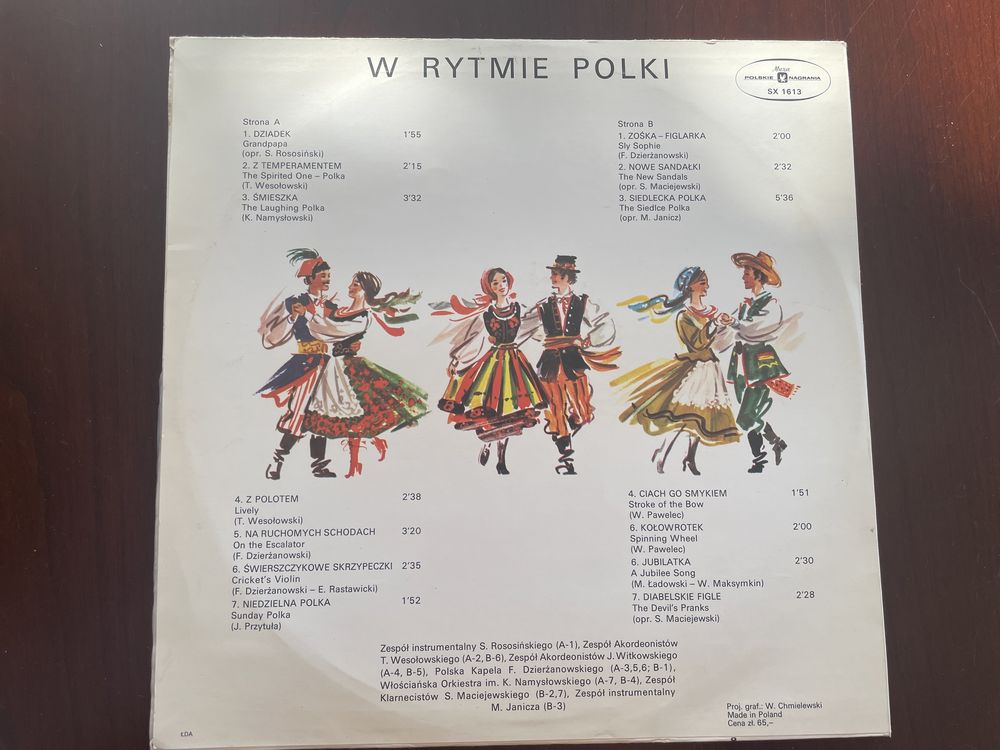 Płyta vinylowa : W Rytmie Polki
