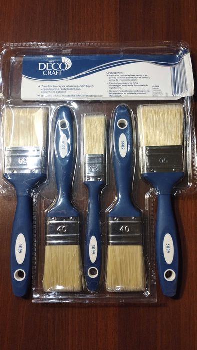 Zestaw pędzli 5 szt Decocraft