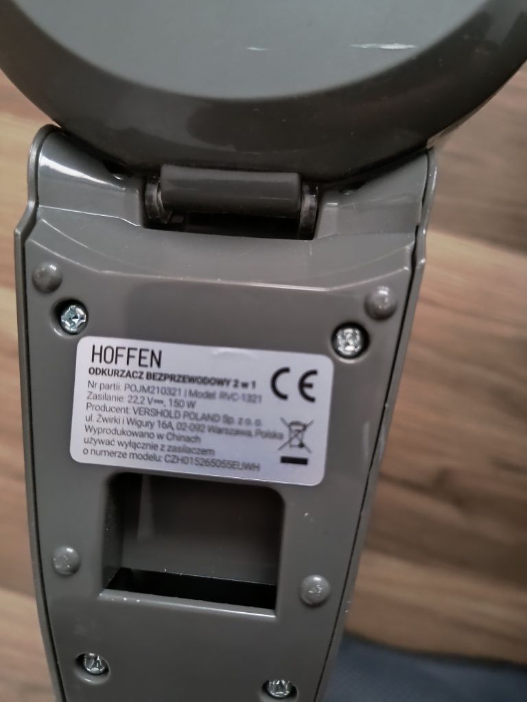 Odkurzacz Hoffen bezworkowy 2w1 bezprzewodowy model RVC-1321