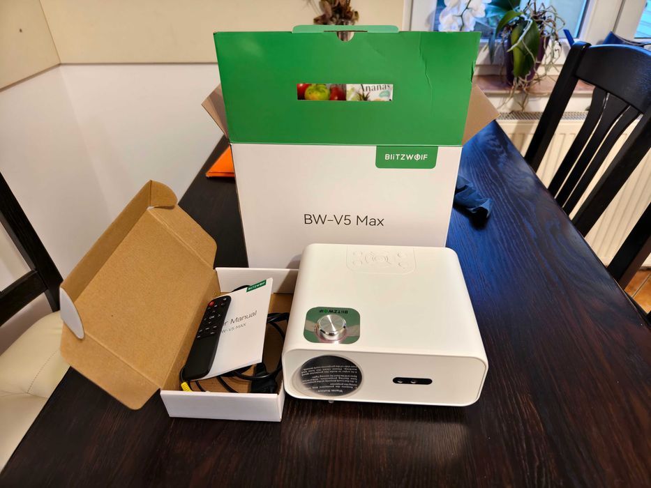 Projektor BlitzWolf BW-V5 Max – 1080P, Android 9.0 – 9000 lumenów