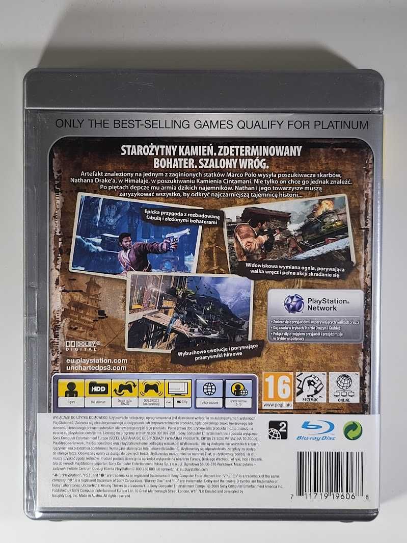 Uncharted 2: Among Thieves / Gra PS3 / Polska Okładka / Galeria Land