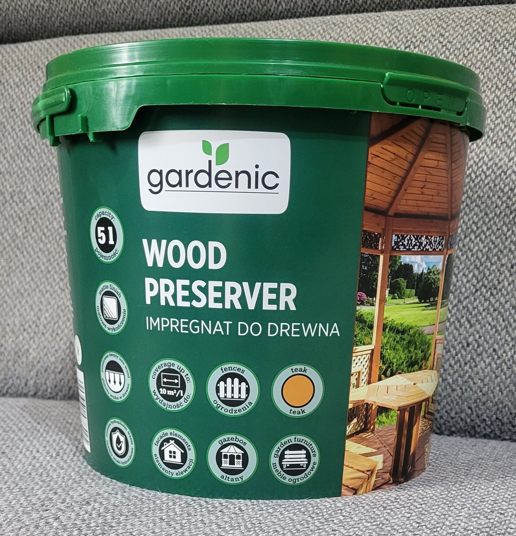 Impregnat do drewna 5L Kolor TEAK
