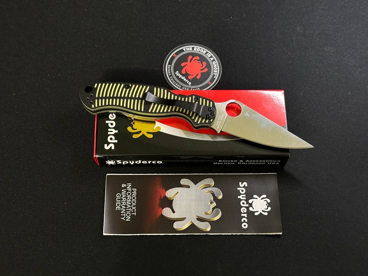 Ніж Spyderco Paramilitary 2 Salt Magnacut Black/Yellow