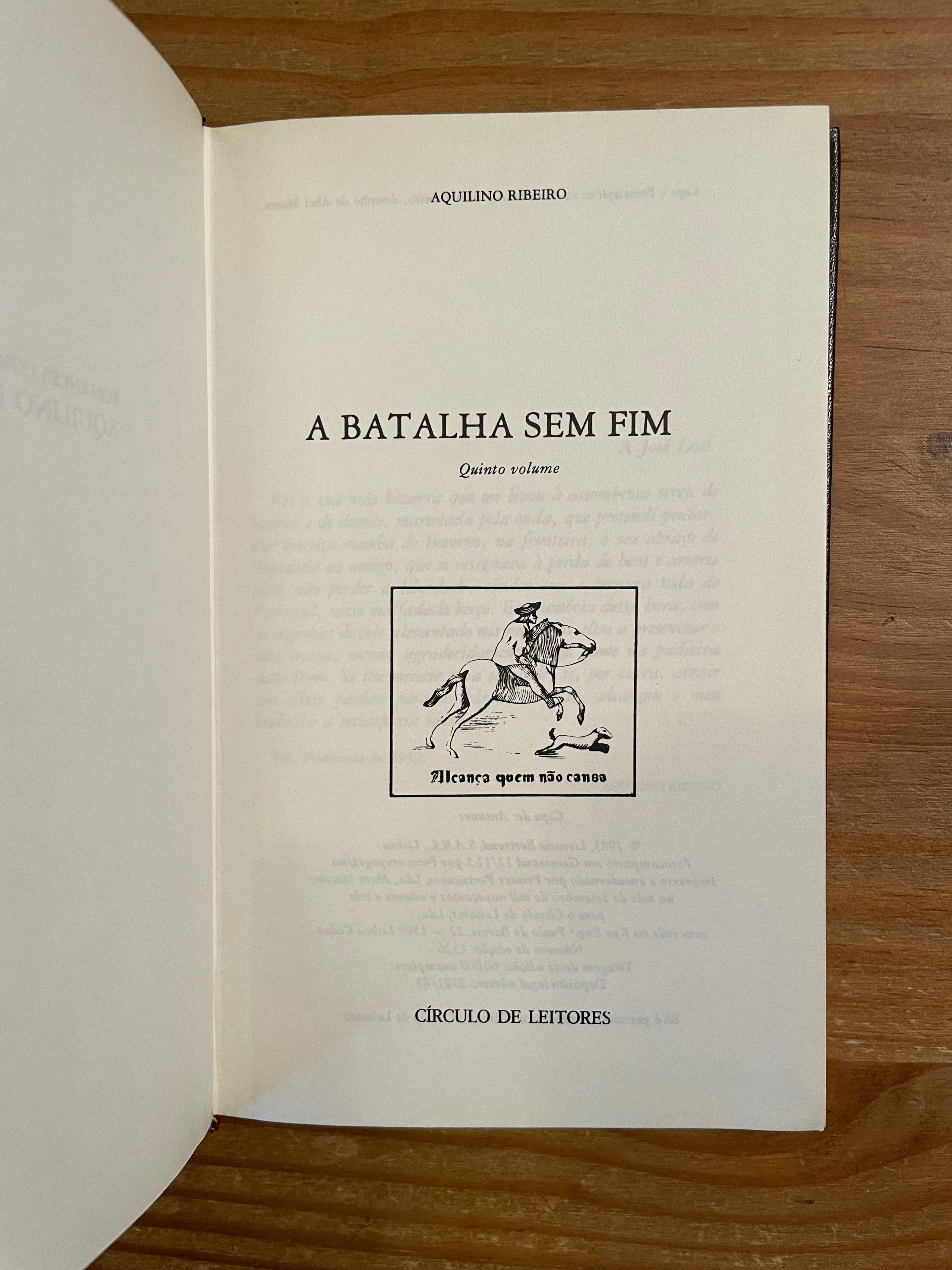 A Batalha Sem Fim - Aquilino Ribeiro (portes grátis)