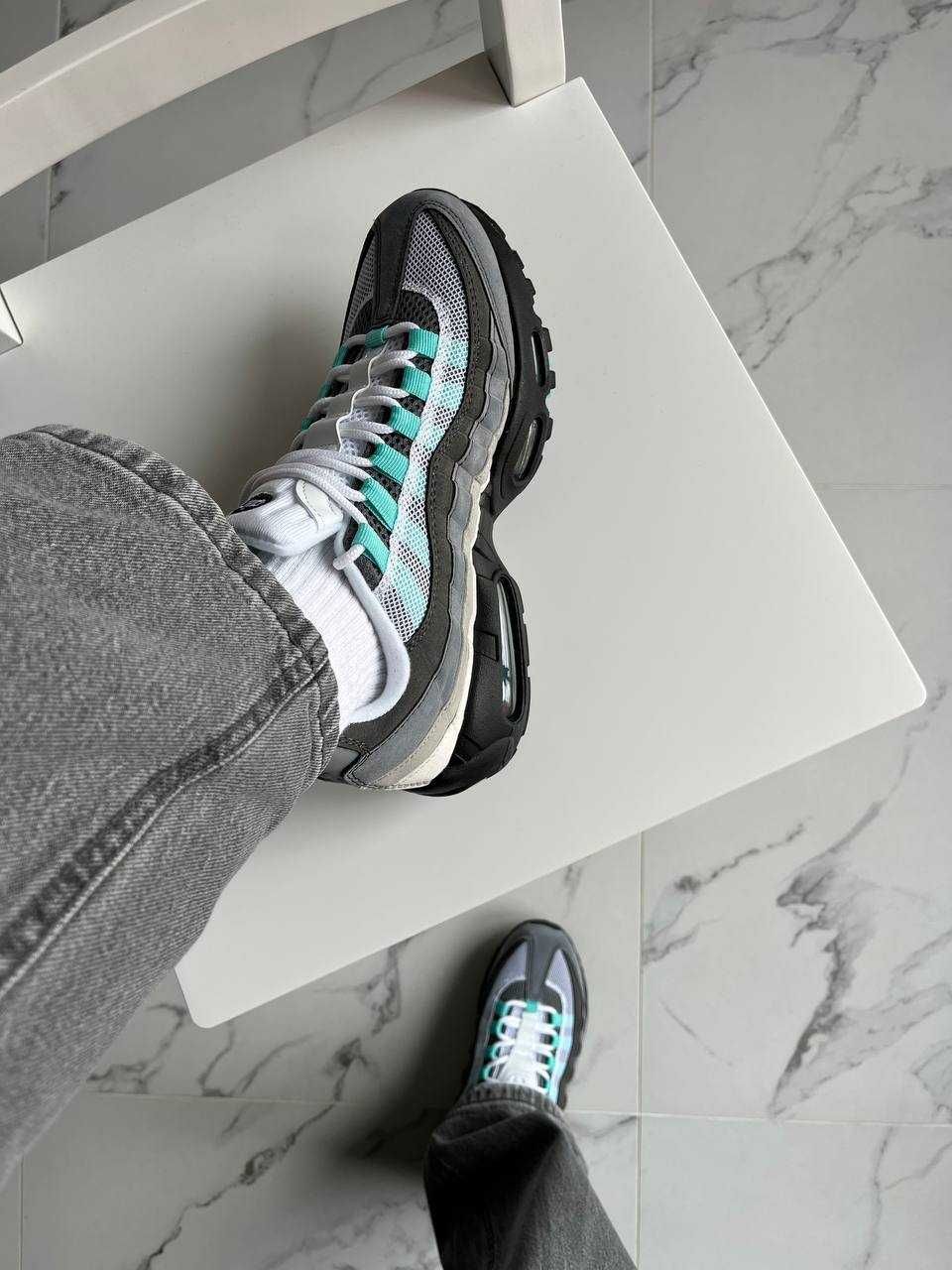 Кросівки Nike Air Max 95 Hyper Turquoise Grey/Mint premium