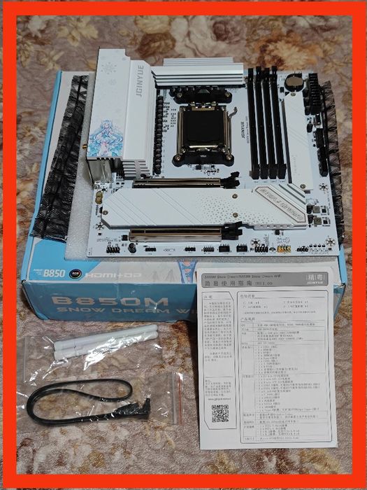JGINYUE B850M Snow dream Wi-Fi AM5 (Zen 4-Zen 6) КРУТА новинка!