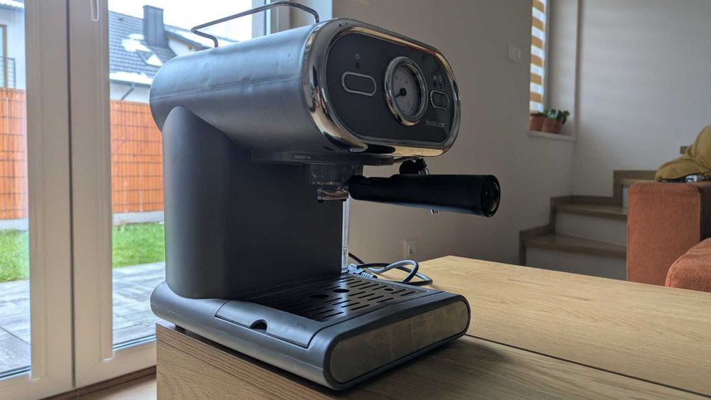 Ekspres do kawy kolbowy SilverCrest ze spieniaczem do mleka