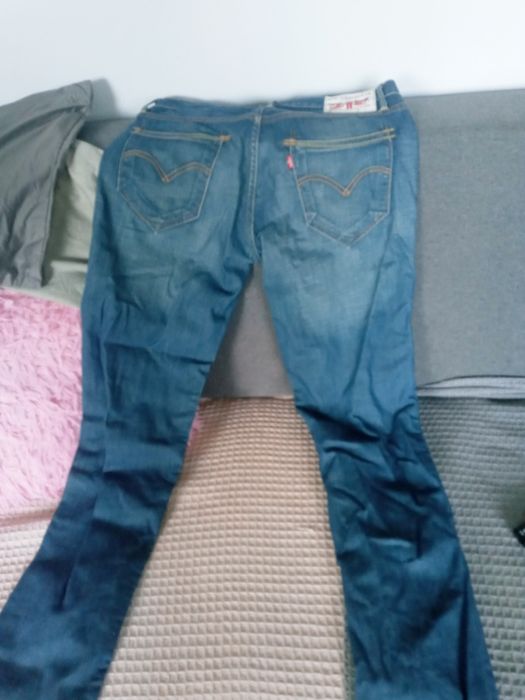Jeansy meskie granat slim Levis Strause 30\34WL