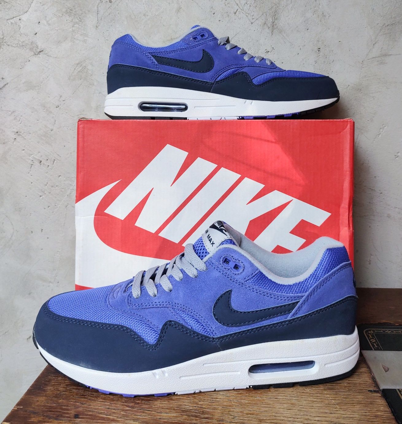 NIKE AIR MAX 1 - buty męskie (44 / 28cm) fioletowe / nowe Warszawa / 2