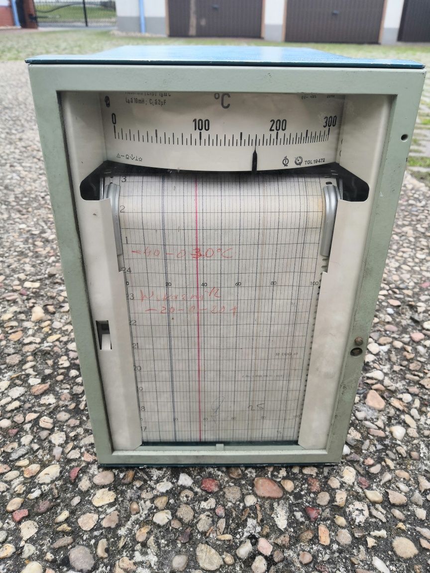 Urządzenie do pomiaru temperatury Messgerätwerk Erich antyk Magdeburg