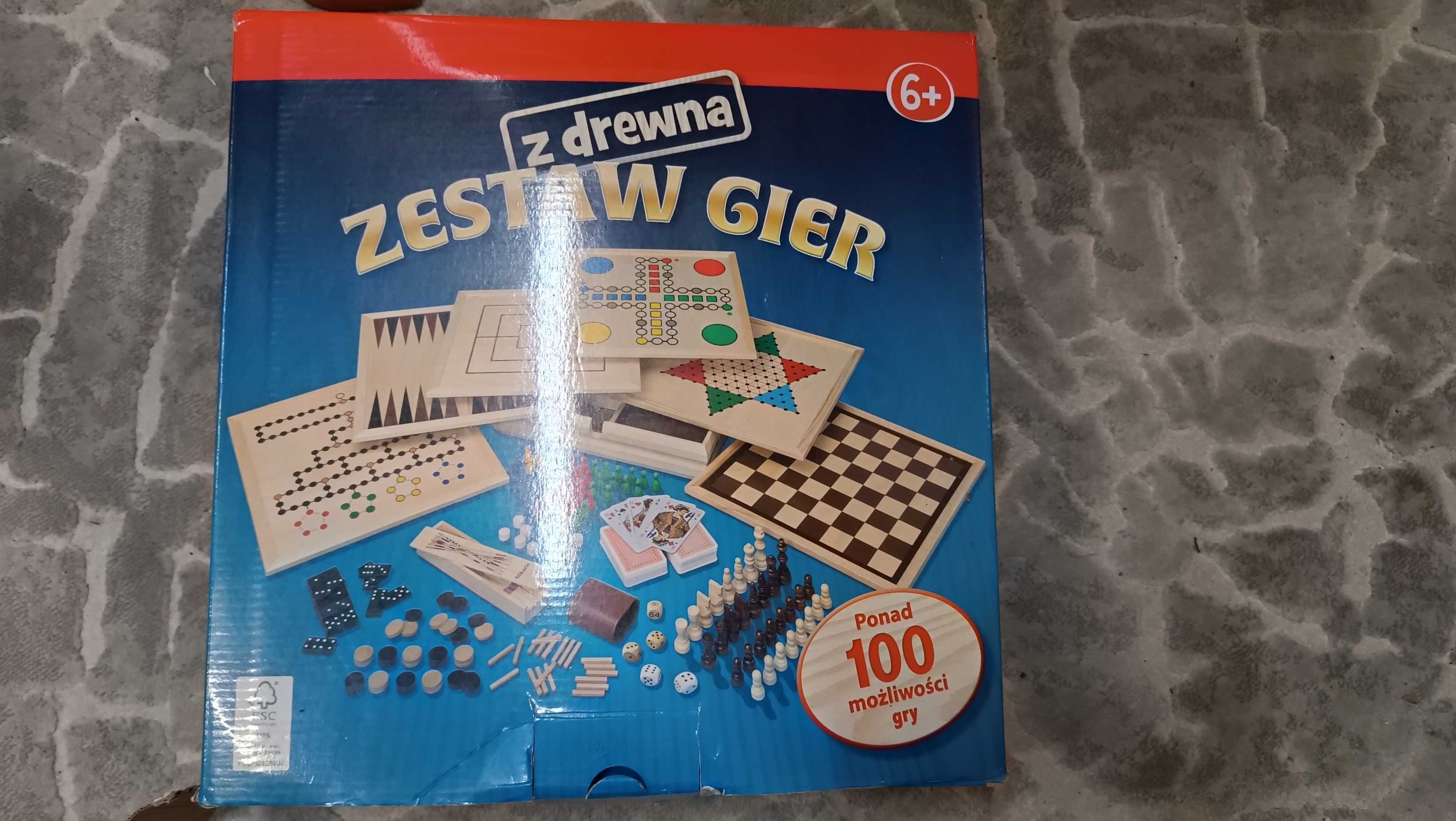 Zestaw gier z drewna gry planszowe