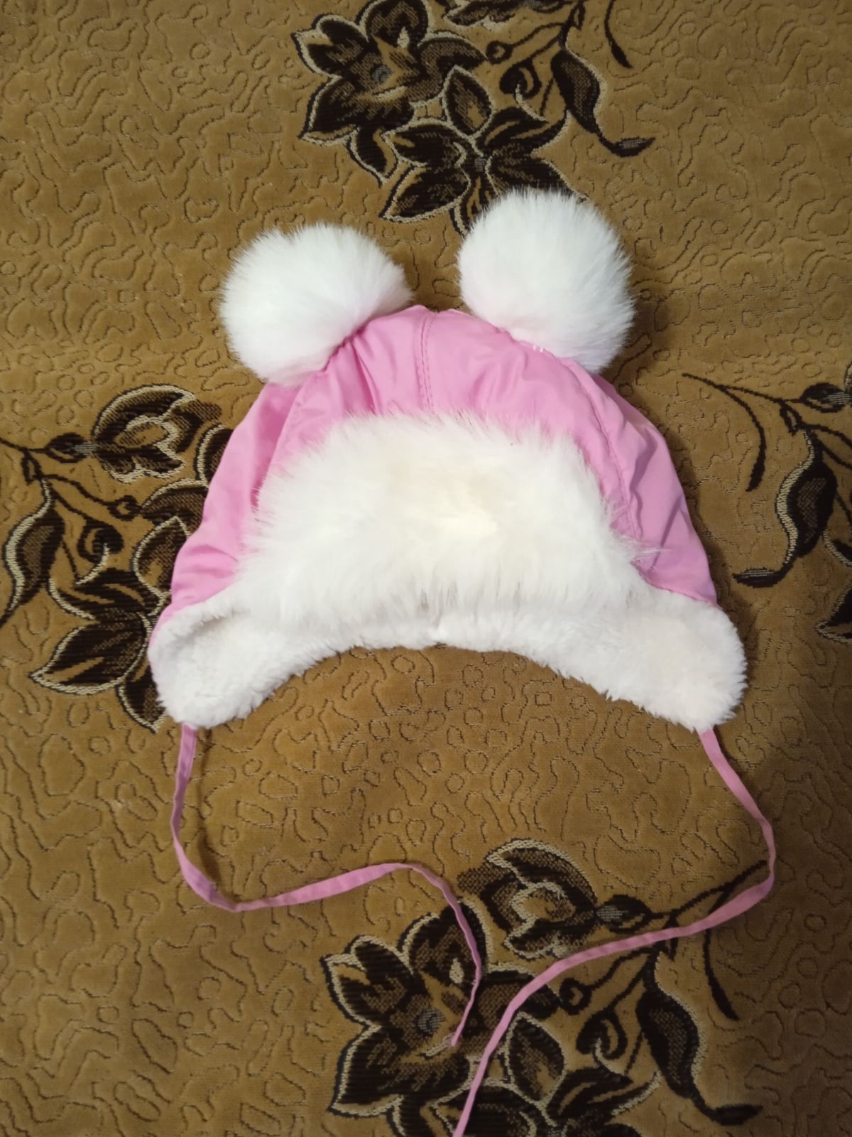Классная зимняя шапка на 4-5 лет+Деми шапочка в подарок