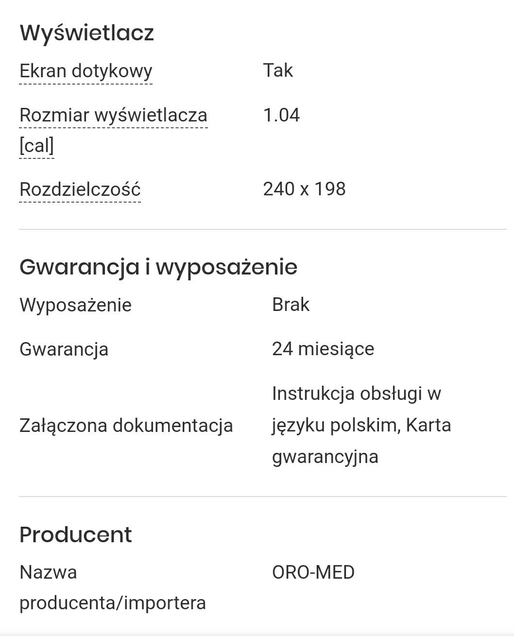 Smartwatch ORO-MED Smart Lady Srebrny Zegarek