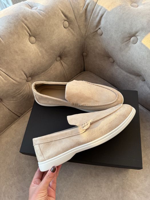 Стильные брендовые лоферы Loro Piana замшевые. Олх, накладний платіж