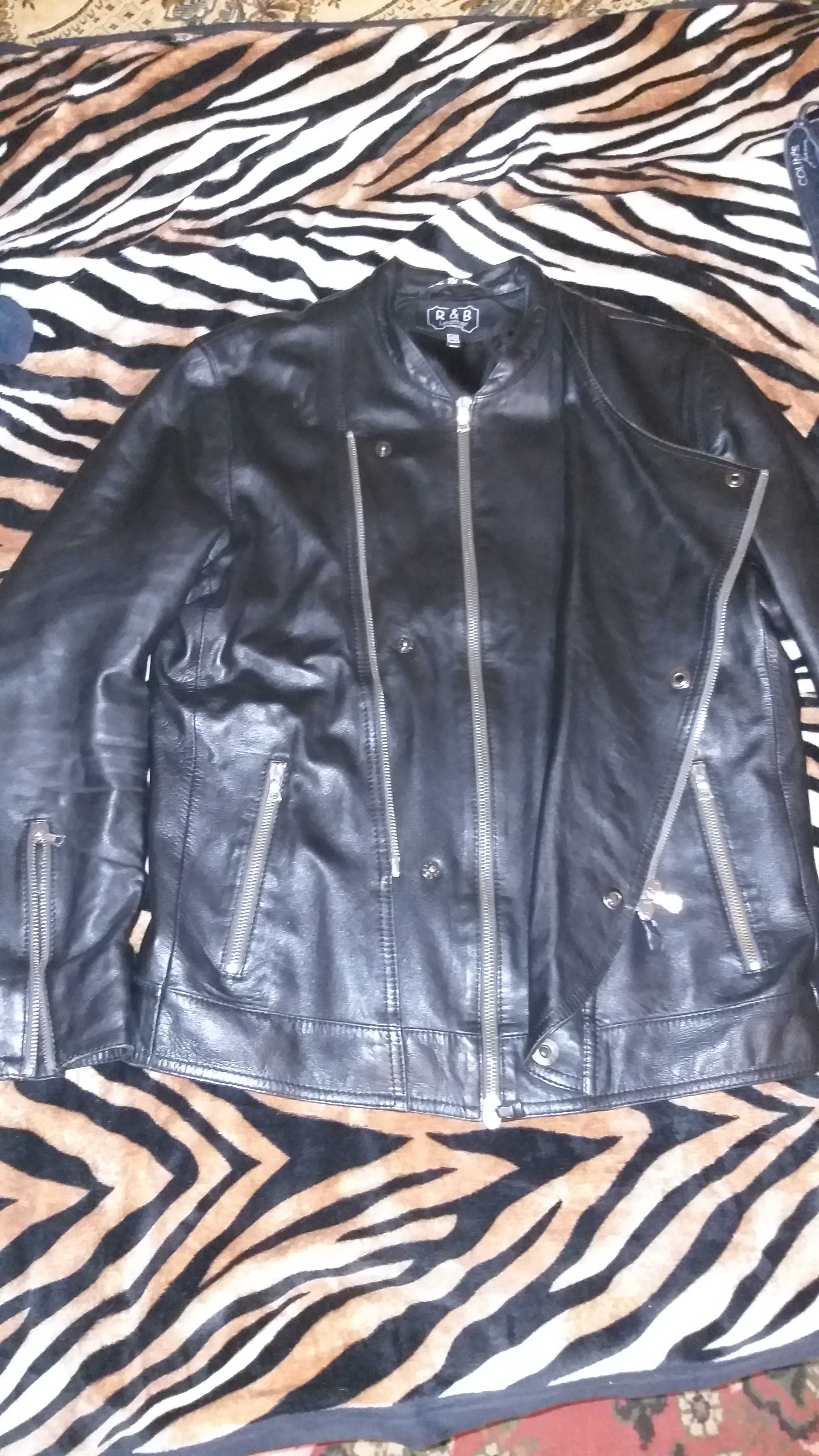 Куртка-косуха, кожаная, демисезонная R&B Leather