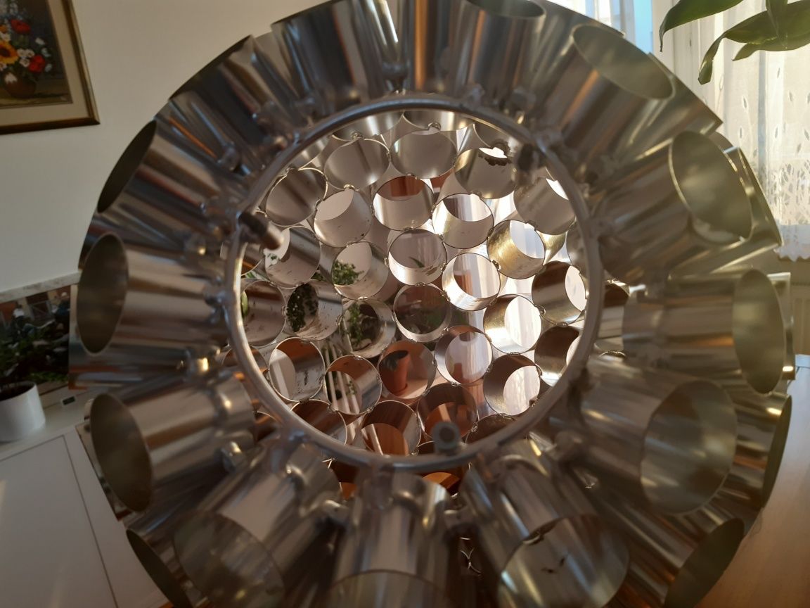 Klosz, oprawa świetlna, aluminiowa kula, bardzo oryginalny
