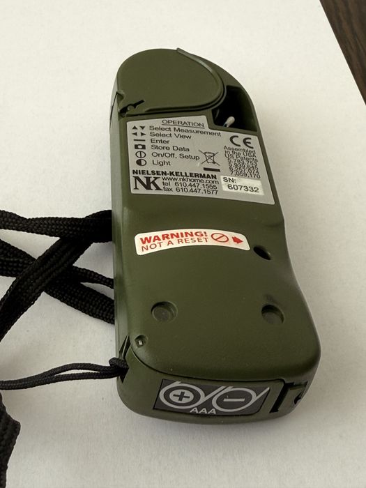 Портативна метеостанція Kestrel 4500NV Pocket Weather Tracker, олива