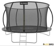 Батут 312 см — LEOBRO Premium Pro 10FT BLACK (яскравий дизайн)
