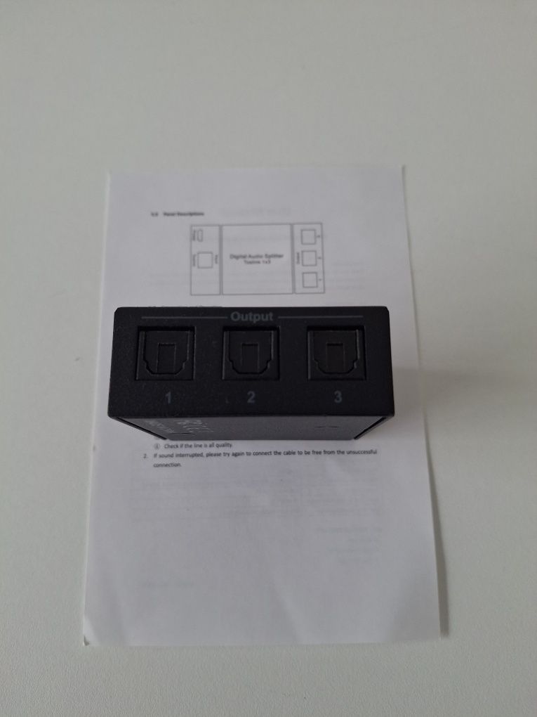 Switch para 3 saídas Digital Óptica