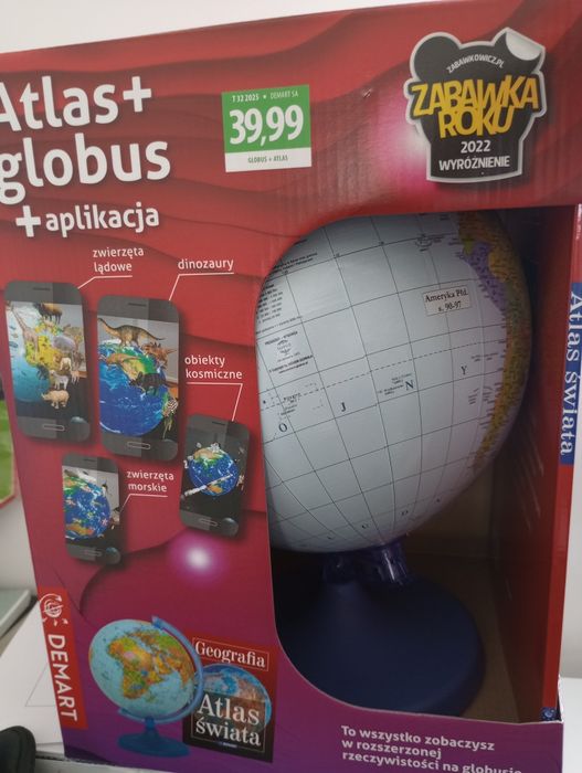 Globus i Atlas świata Nowy