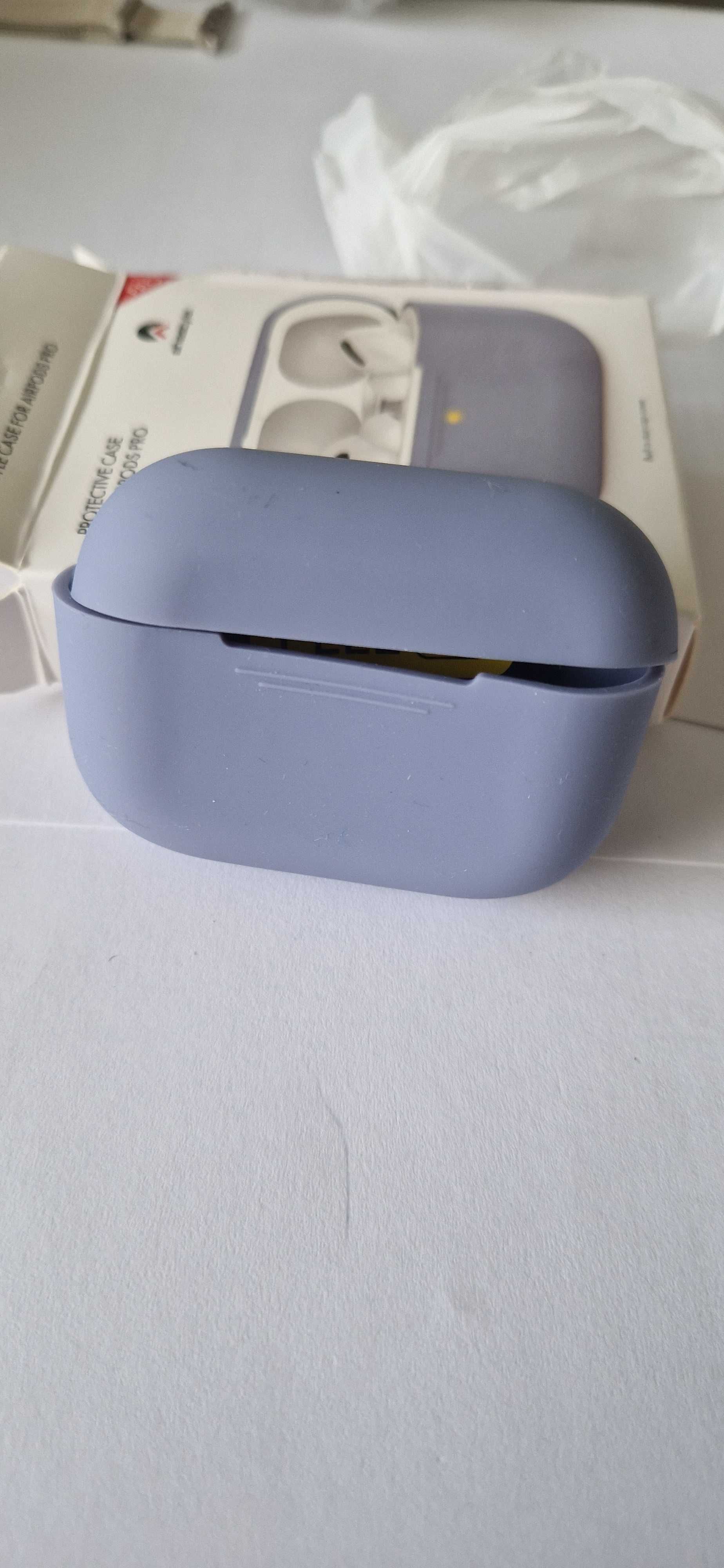 Silikonowe Etui na Słuchawki AirPods Pro, lazurowy, nowy