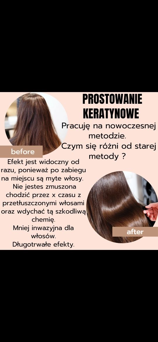 PROMOCjA - 10 % prostowanie keratynowe, Botoks włosów