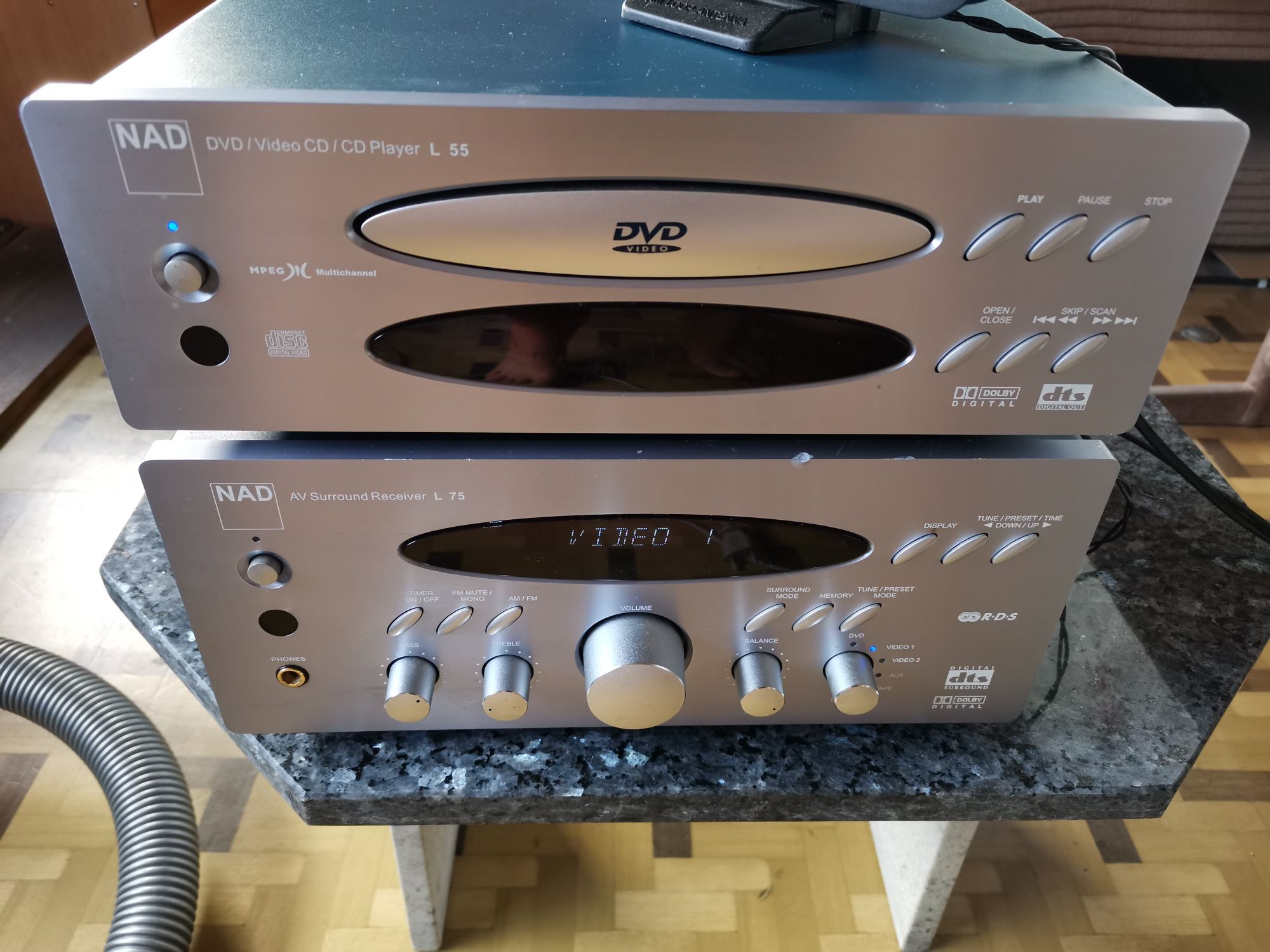NAD CD DVD L55 Wzmacniacz amplituner L75