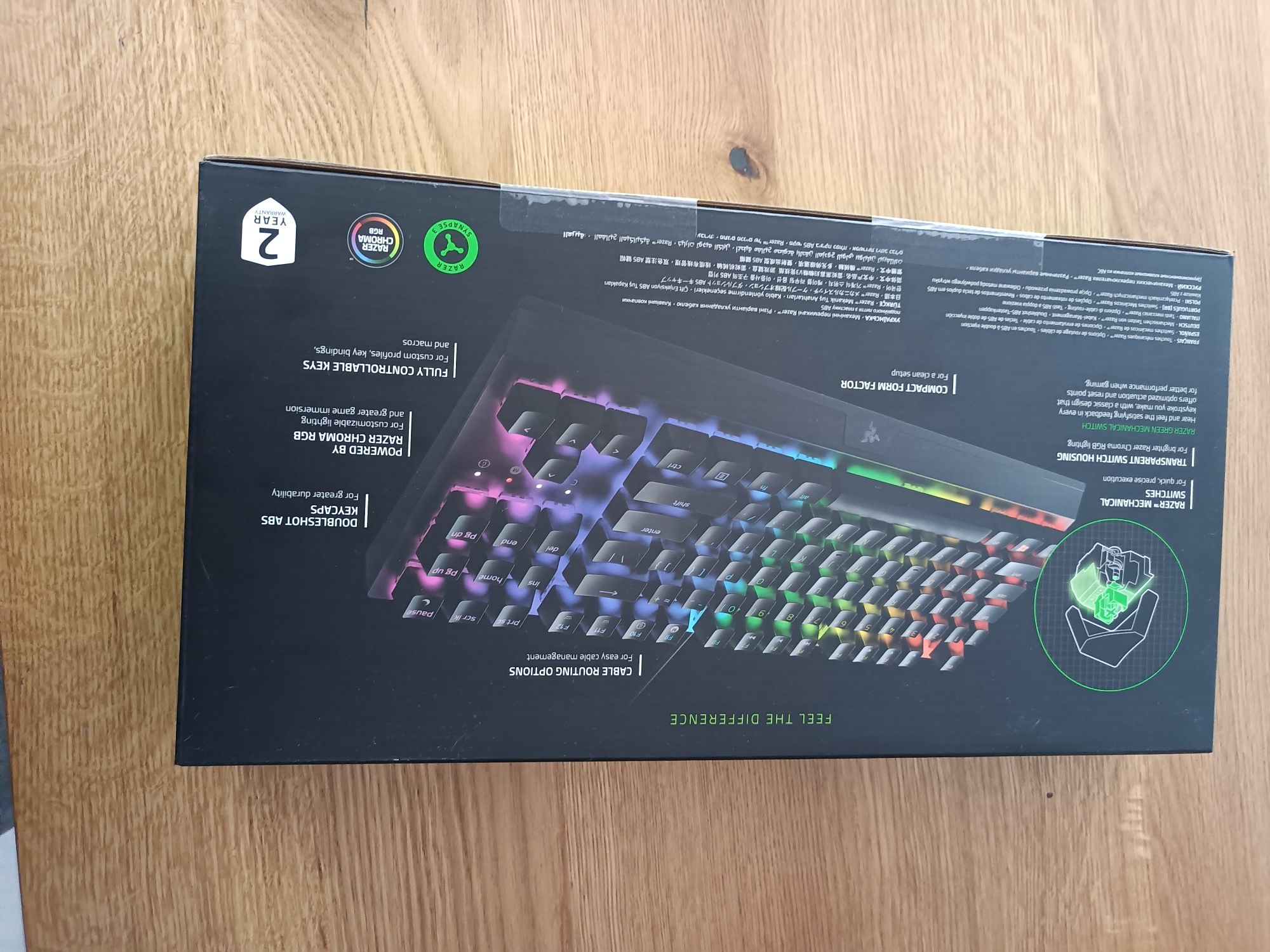 Klawiatura mechaniczna Razer BlackWidow V3 Tenkeyless Yellow Switch