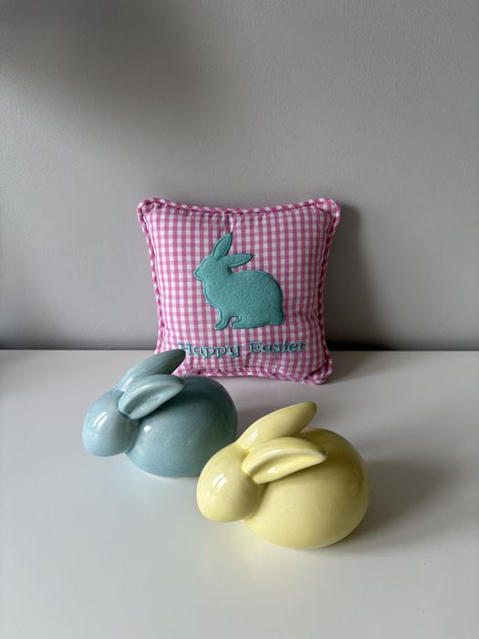 Poduszka dekoracyjna zając wielkanoc easter