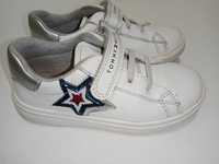 Tommy Hilfiger r.27 białe skórzane buty, adidasy, trampki na rzep.